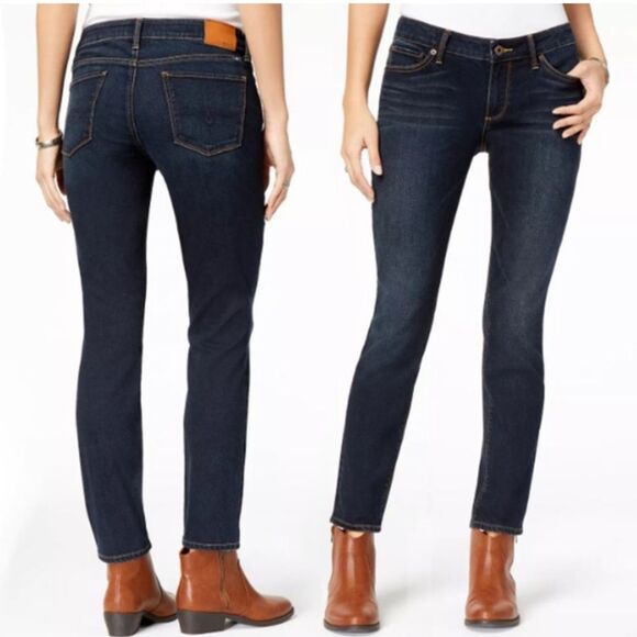 Lucky Brand Lolita Skinny‎ Ankle Jeans Mid Rise Stretch Denim Dark Wash Blue 28 - Picture 1 of 8